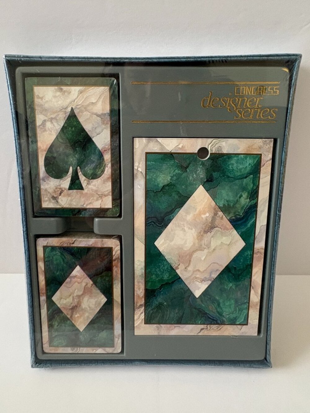 Congress Designer Series Playing Card Gift Set Double Deck Score Pad Sealed